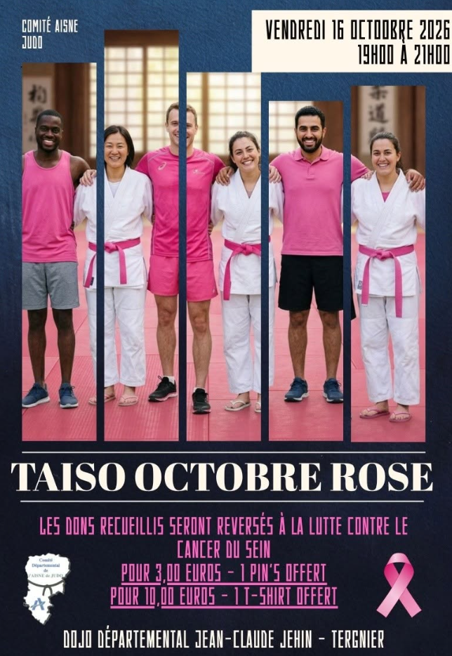 Stage Taïso "OCTOBRE ROSE"