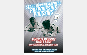 Stage PréPoussins et Poussins